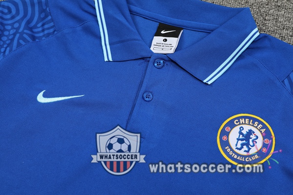 Training Polo FC Chelsea + Pants Blue 2021-2022