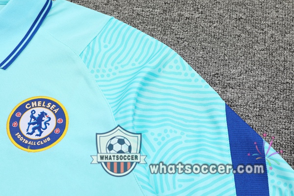 Training Polo FC Chelsea + Pants Blue 2021-2022