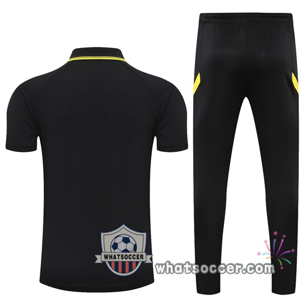 Training Polo FC Chelsea + Pants Black Yellow 2021-2022