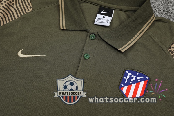 Training Polo Atletico Madrid + Pants Dark Green 2021-2022