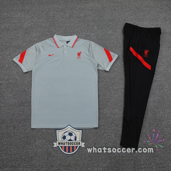 Training Polo FC Liverpool + Pants Gray 2021-2022