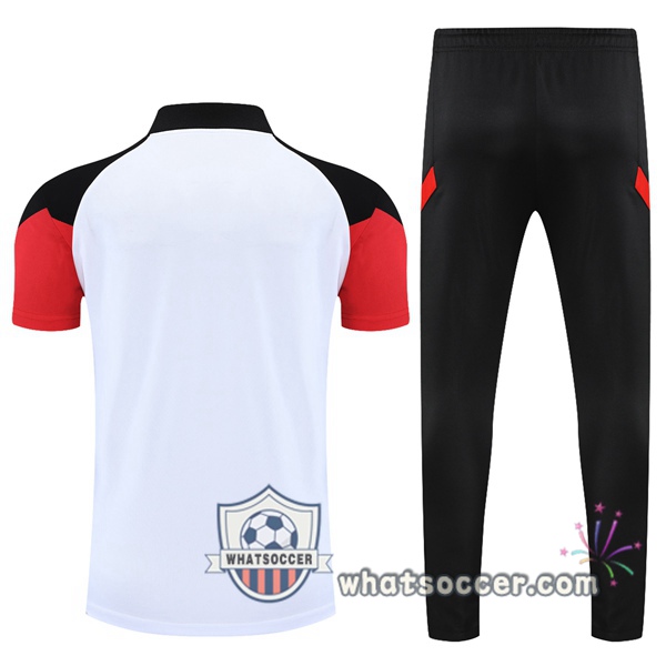Training Polo FC Liverpool + Pants White Gray Red 2021-2022