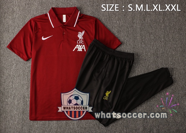 Training Polo FC Liverpool + Pants Red 2021-2022
