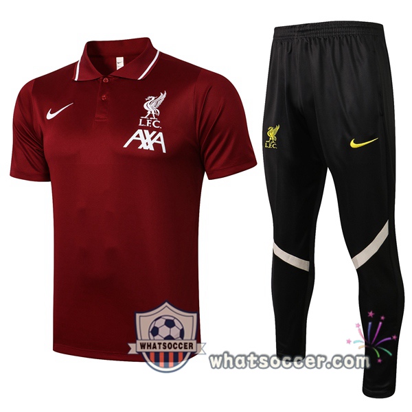 Training Polo FC Liverpool + Pants Red 2021-2022