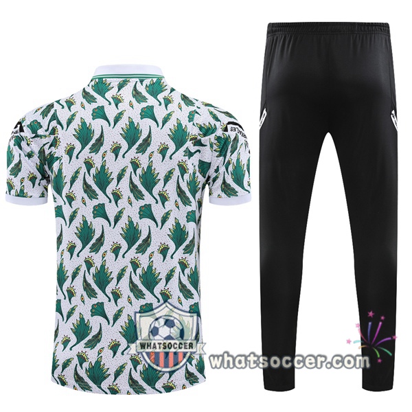 Training Polo Nigeria + Pants White Green 2021-2022
