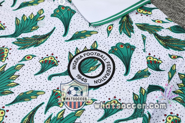 Training Polo Nigeria + Pants White Green 2021-2022