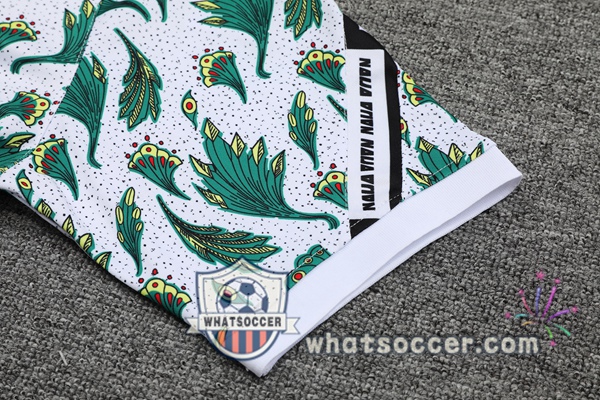 Training Polo Nigeria + Pants White Green 2021-2022