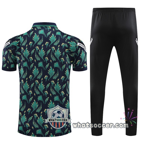 Training Polo Nigeria + Pants Black Green 2021-2022