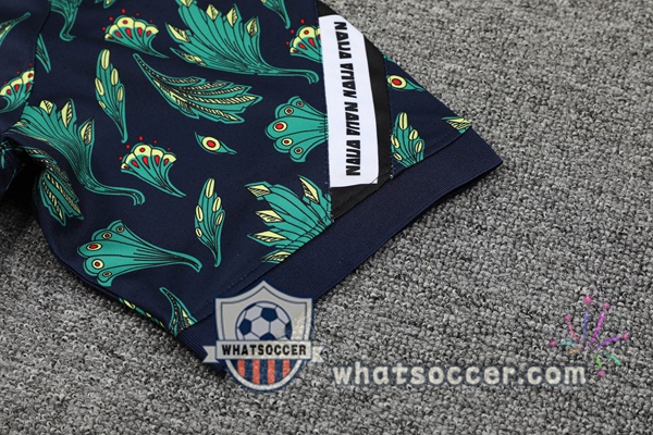 Training Polo Nigeria + Pants Black Green 2021-2022