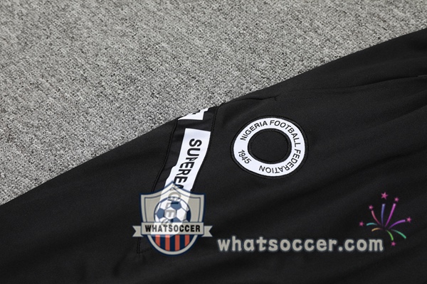 Training Polo Nigeria + Pants Black Green 2021-2022