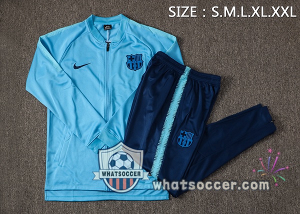 FC Barcelona Light Blue Training Jacket 2021-2022