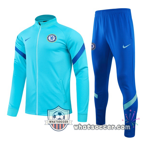 FC Chelsea Light Blue Training Jacket 2021-2022