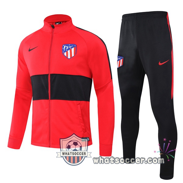 Atletico Madrid Red Black Training Jacket 2021-2022