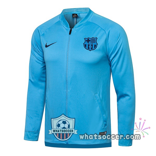 FC Barcelona Light Blue Soccer Jacket 2021-2022