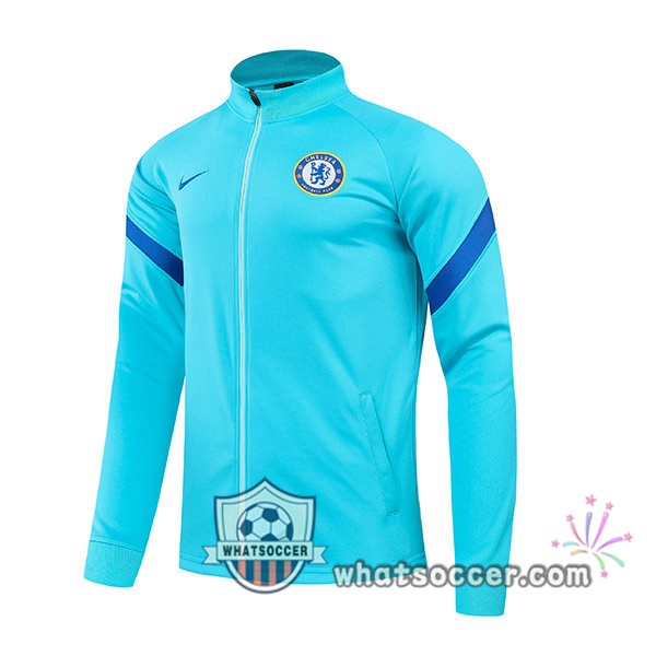 FC Chelsea Light Blue Soccer Jacket 2021-2022
