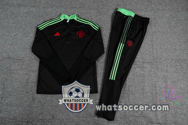 Manchester United Black Tracksuit 2021-2022