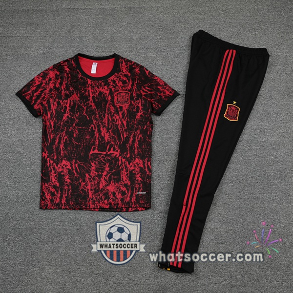 Spain Training T-Shirts + Pants Red 2021-2022