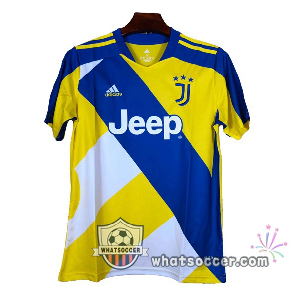 Juventus Yellow Blue Training T-Shirts 2021-2022