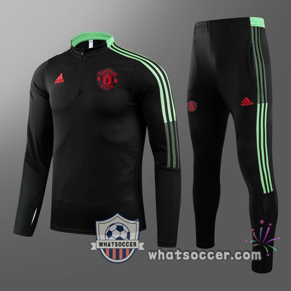 Manchester United Kids Black Tracksuit 2021-2022