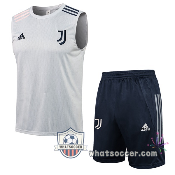 Juventus Soccer Vest + Shorts Gray 2021-2022