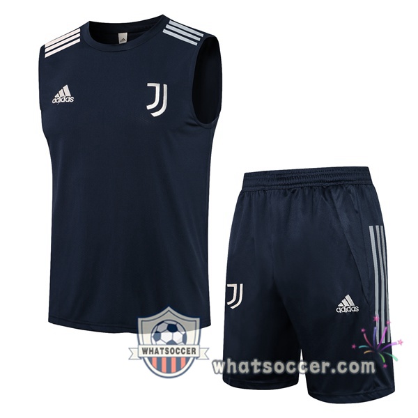 Juventus Soccer Vest + Shorts Blue Royal 2021-2022