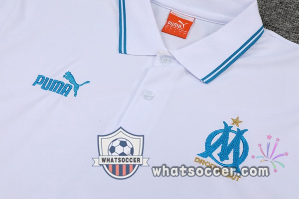 Training Polo Marseille OM + Pants White 2021-2022