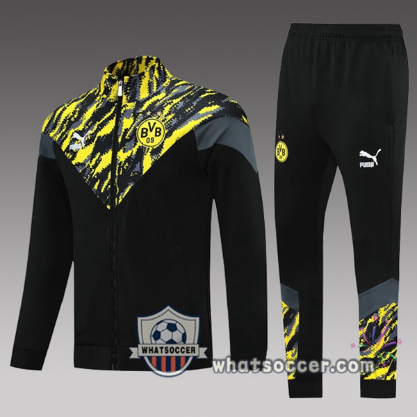 Dortmund BVB Kids Black Yellow Tracksuit 2021-2022