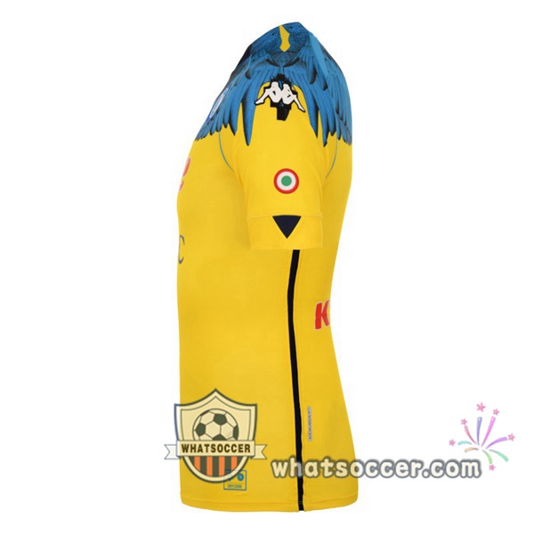 SSC Napoli Marcelo Burlon Limited Edition Goalkeeper Soccer Jerseys Yellow 2020/2021