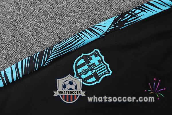Training Polo FC Barcelona + Pants Black 2021-2022