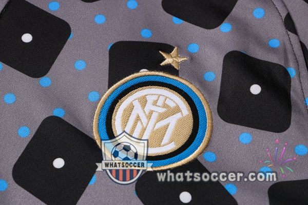 Training Polo Inter Milan + Pants Gray Black 2021-2022