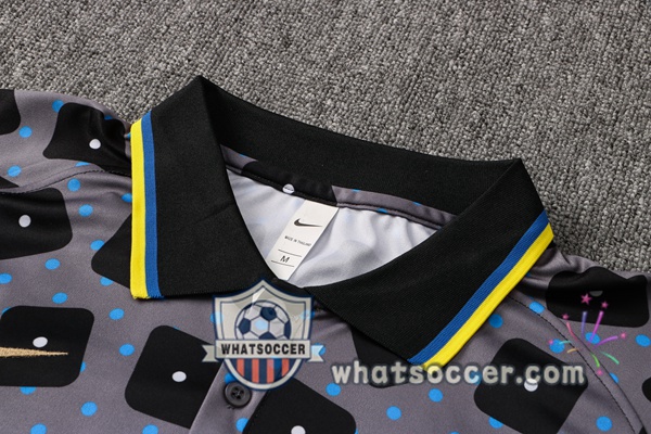 Training Polo Inter Milan + Pants Gray Black 2021-2022