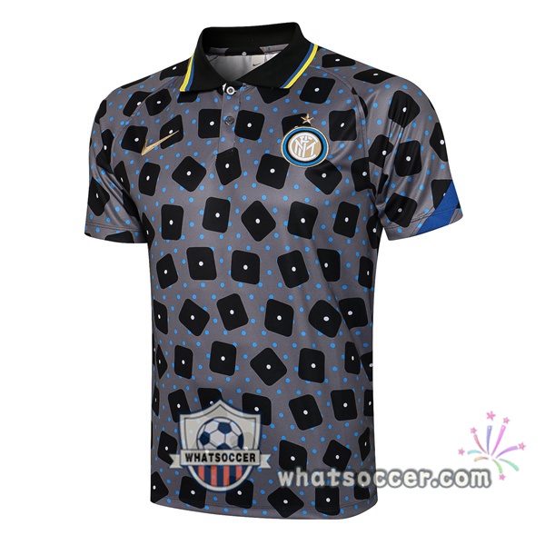 Training Polo Inter Milan Gray Black 2021-2022