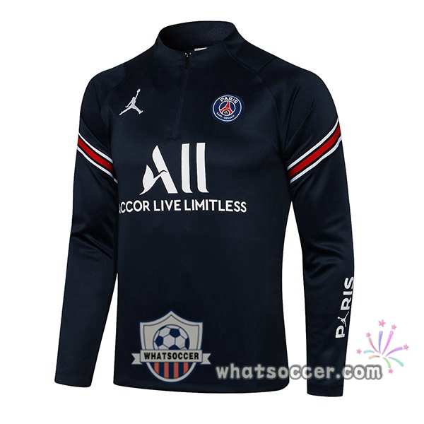 JORDAN Paris PSG Blue Royal Soccer Sweater 2021-2022
