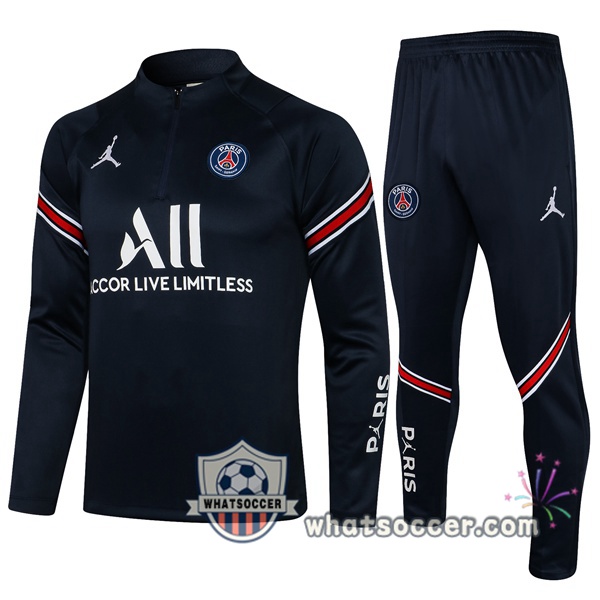 JORDAN Paris PSG Blue Royal Tracksuit 2021-2022