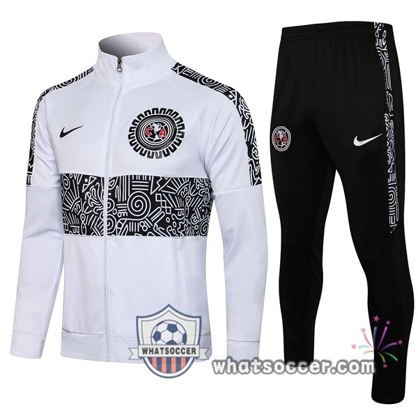 Club America White Training Jacket 2021-2022