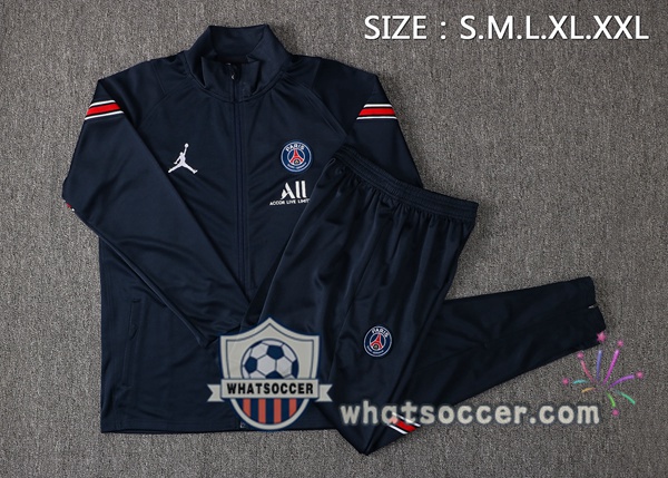 JORDAN Paris PSG Blue Royal Training Jacket 2021-2022