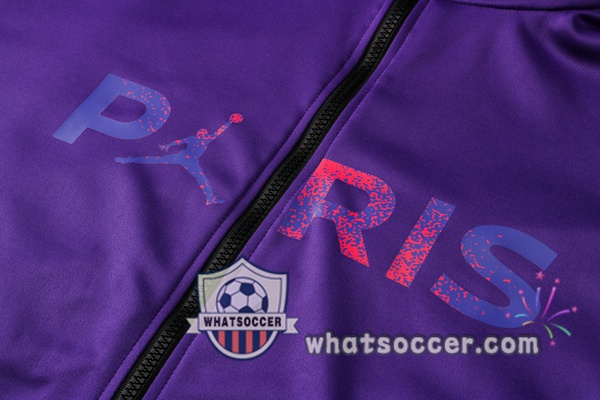 JORDAN Paris PSG Purple Hooded Jacket 2021-2022