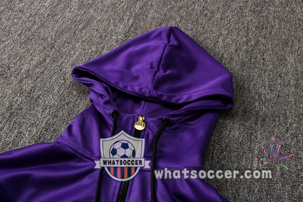 JORDAN Paris PSG Purple Hooded Jacket 2021-2022