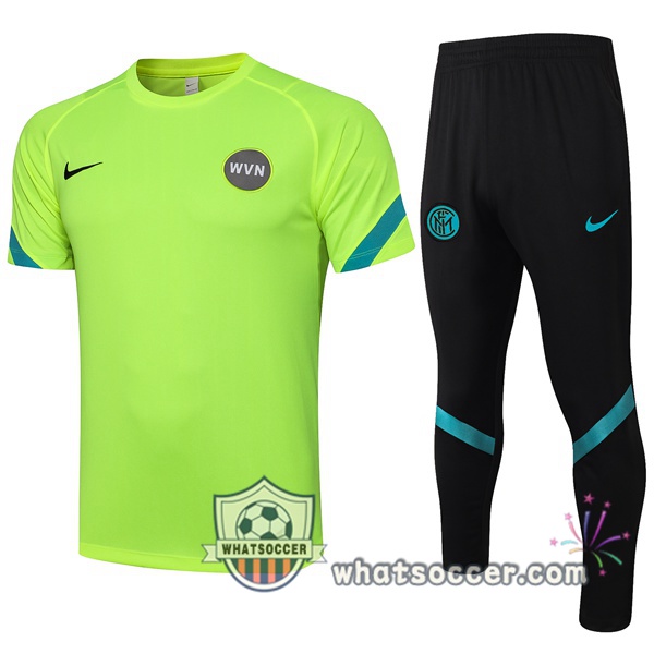 Inter Milan Training T-Shirts + Pants Green 2021-2022