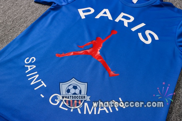 Paris PSG Training T-Shirts + Pants Blue 2021-2022