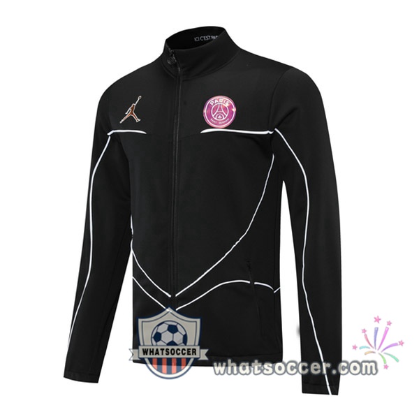 JORDAN Paris PSG Black Soccer Jacket 2021-2022