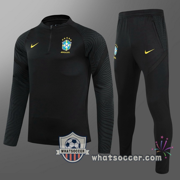 Brazil Kids Black Tracksuit 2021-2022