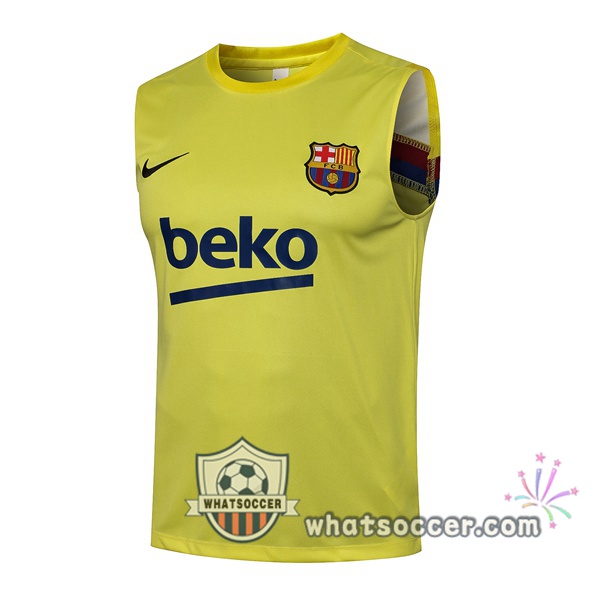 FC Barcelona Yellow Soccer Vest 2021-2022