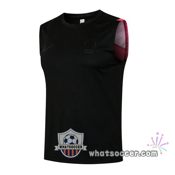 Korea Black Soccer Vest 2021-2022