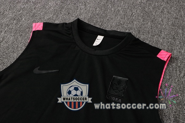 Korea Soccer Vest + Shorts Black 2021-2022