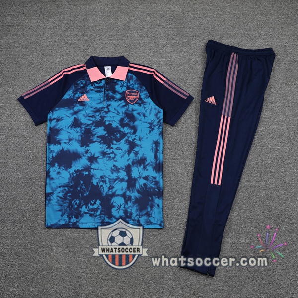 Training Polo Arsenal + Pants Blue 2021-2022