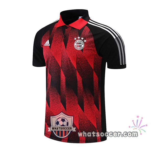 Training Polo Bayern Munich Red Black 2021-2022