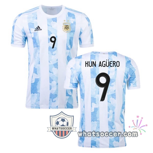 Argentina (KUN AGÜERO 9) Home Soccer Jerseys 2020-2021
