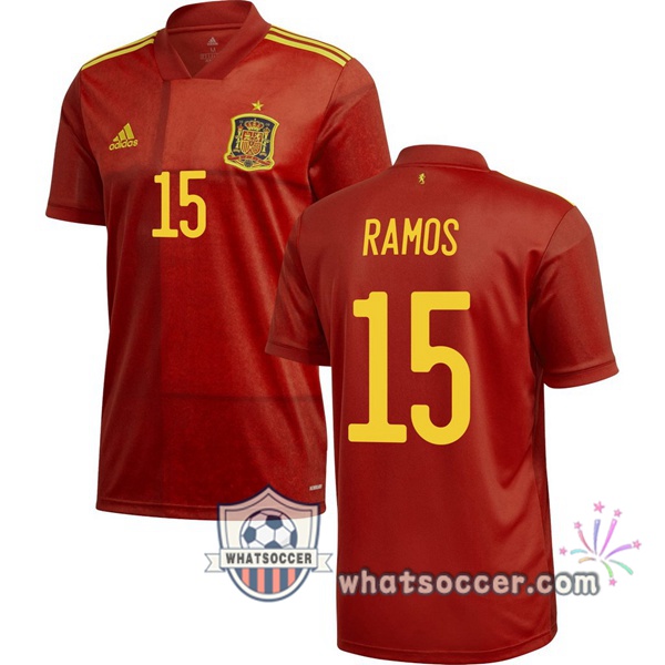 Spain (RAMOS 15) Home Soccer Jerseys 2020-2021