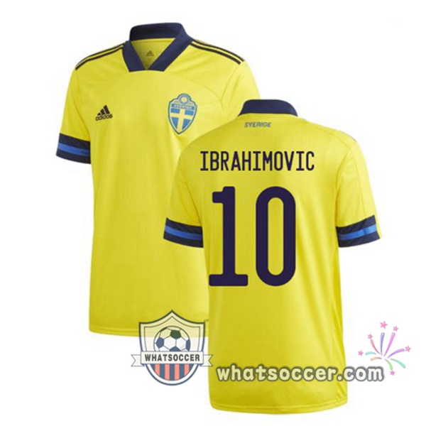 Sweden (IBRAHIMOVIC 10) Home Soccer Jerseys 2020-2021